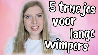 5 SIMPELE TIPS VOOR LANGE WIMPERS [upl. by Colwell]