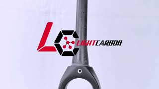 LightCarbon 700C Disc Brake Gravel Carbon Fork With Aero Fin [upl. by Aihsot109]