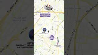 Hilton Istanbul Bomonti Hotel amp Conference Center  Map Video [upl. by Vanna956]