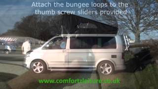 How to fit a CaliTopper  VW California Roof Cover [upl. by Halsted]