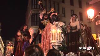 Salutación a su paso por calle Atarazanas  Semana Santa de Málaga 2016 [upl. by Llecrad]