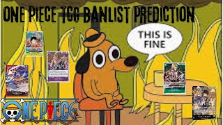 One Piece TCG Ban List Is Coming [upl. by Ennovyhs]