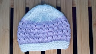 Tuto tricot bonnet bébé [upl. by Giselle]