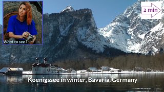 Koenigssee the lake in winter Bavaria Germany by Scenic Gems [upl. by Susanna]