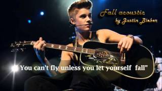 Fall  Justin Bieber Karaoke HD [upl. by Aerdnat]