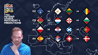 My UEFA Nations League Matchday 4 Predictions 151024 [upl. by Schechinger]