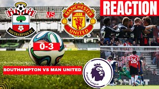 Southampton vs Manchester United 03 Live Premier League Football EPL Match Score Highlights Utd [upl. by Dorothea]