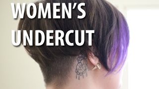 Womens Undercut and Hairstyle [upl. by Sucramad]