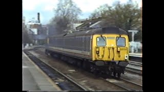 British Rail 1991Kensington Olympia InterCity amp Freight Classes 33 47 56 amp 305 [upl. by Fransisco]