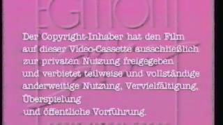 Egmont Film AudioVisual Group 1988 VHS Germany and Denmark LogoWarning [upl. by Yrrot488]