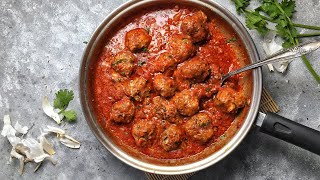 EASY MEATBALL RECIPE IN TOMATO SAUCE [upl. by Thacher528]