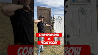 70 lb Compound Bow vs a Solid Wood Door and a Steel Exterior Door [upl. by Lledor747]