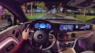 2024 RollsRoyce Spectre POV Night Drive 3D AudioASMR [upl. by Naj]