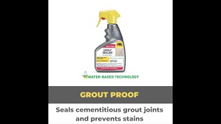 GROUT PROOF Cementitious Grout Sealer HOW TO APPLY IT [upl. by Nesto537]