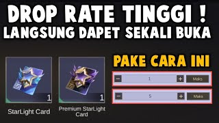 LANGSUNG DAPET KARTU STARLIGHT PAKE CARA INI  DROP RATE TINGGI ATAU HOKI [upl. by Lamont]