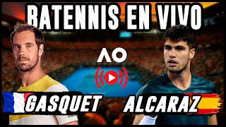 Carlos Alcaraz vs Richard Gasquet  Abierto de Australia 2024  Reaccionando en vivo [upl. by Vincenta]