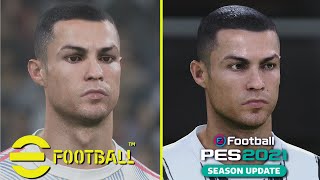 eFootball 2022 PES 2022 vs PES 2021 Graphics Comparison [upl. by Phyllys475]