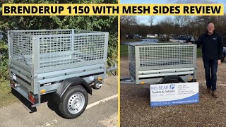 Brenderup 1150 Trailer with Mesh Sides FULL REVIEW [upl. by Siuoleoj866]