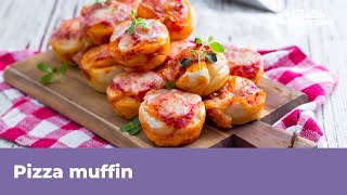 PIZZA MUFFIN senza lievitazione SOFFICI e GUSTOSI [upl. by Genna]