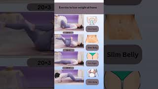 Exercise to lose weight at home🏠 fitness workout weightloss loseweight bellyfat motivation [upl. by Blainey]