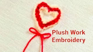 Plush Work Embroidery  Hand embroidery for beginners [upl. by Anirehc457]