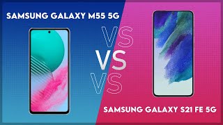 Samsung Galaxy M55 5G vs Samsung Galaxy S21 FE 5G Technical Comparison [upl. by Airdnazxela84]