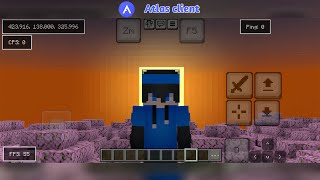 MINECRAFT BEST MCPE CLIENT 121ATLAS CLIENT [upl. by Brewer]