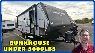 Bunkhouse UNDER 5600lbs 2025 Grand Design Imgine XLS 22BHE [upl. by Hanser580]