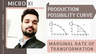 Marginal Rate of Transformation  MRTS  Production Possiblity Curve Part2  Creative Economics [upl. by Llebpmac]