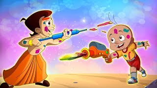 Chhota Bheem aur Mighty Raju ke sang Holi [upl. by Dnalhsa]