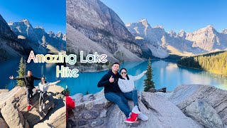 Hiking  Moraine Lake Alberta Canada 🇨🇦 [upl. by Butte]