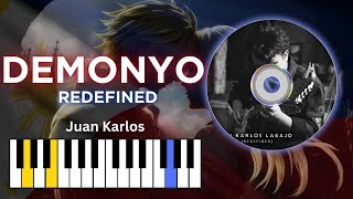 Demonyo  juan karlos  Chords Piano tutorial [upl. by Apps]