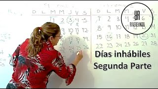 Días inhábiles Segunda Parte Cómo realizar cómputos para una demanda de amparo [upl. by Finley565]