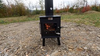 We Finally Have Heat Wood Stove Install in the Shed [upl. by Karlan991]