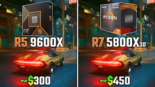 RYZEN 5 9600X vs RYZEN 7 5800X3D  Test in 6 Games [upl. by Dudden]