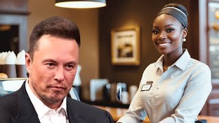 Black Waitress Is Fired For Helping ELON MUSK Next Day She Gets The Shock Of Her Life [upl. by Epotimet]