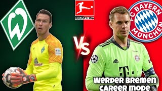 A Showdown At The Allianz  FC24 Werder Bremen Career Mode 27 [upl. by Anayt824]