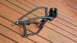 How to turn a Barnett Black Widow slingshot into a slingbow [upl. by Lennie249]