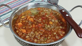 🥄LENTEJAS LIGERAS 🌶🥕🫑🥔 DE LA SUERTE🤞 BEATRIZ COCINA [upl. by Sontich]