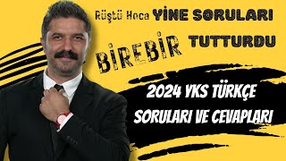 2024 YKS Türkçe Soruları ve Cevapları Değerlendirme  RÜŞTÜ HOCA [upl. by Whitman12]