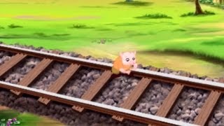 English Rhymes  Piggy On The Railway Lines  HD [upl. by Fabien]