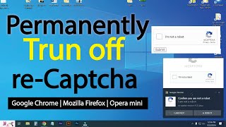 how to turn off recaptcha notification from computer screen  How to turn off Google reCAPTCHA [upl. by Pomeroy]