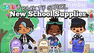 FREE TOCA BOCA UPDATE  NEW BACKPACKS amp SUPPLIES  Toca Life World [upl. by Coffey]