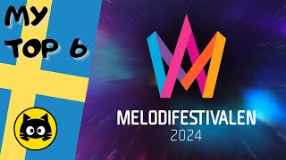 🇸🇪 Melodifestivalen 2024  SEMIFINAL 3 · MY TOP 6 · Eurogatito [upl. by Buschi]