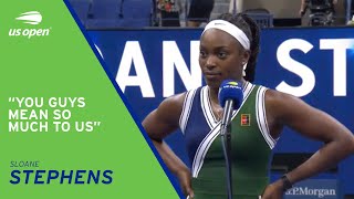 Sloane Stephens OnCourt Interview  2021 US Open Round 2 [upl. by Antoinette355]