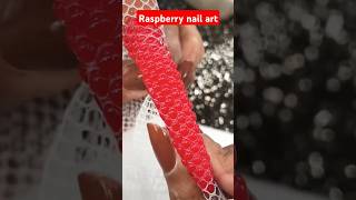 Red Raspberry Nail Art 💅 nailartdesigns viralvideo youtubeshorts [upl. by Aschim612]