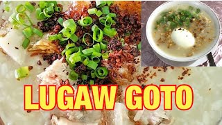 HOW TO COOK LUGAW GOTO  Beef Tripe Tuwalya ng Baka [upl. by Amol]