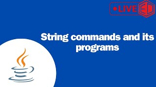 JAVA STRING COMMAND amp PROGRAM ICSE CLASS 10 ELWIINSIR CLASS10 ICSE2024 [upl. by Aelhsa]