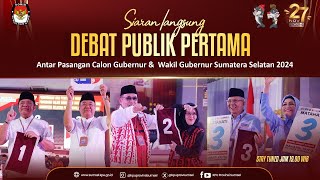 🔴 LIVE Debat Publik Pertama Antar Pasangan Calon Gubernur amp Wakil Gubernur Sumsel Pemilihan 2024 [upl. by Selmore]