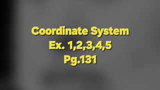 coordinate system ex 12345 P131 grade 10 lebanon math share like subscribe [upl. by Jacobah369]